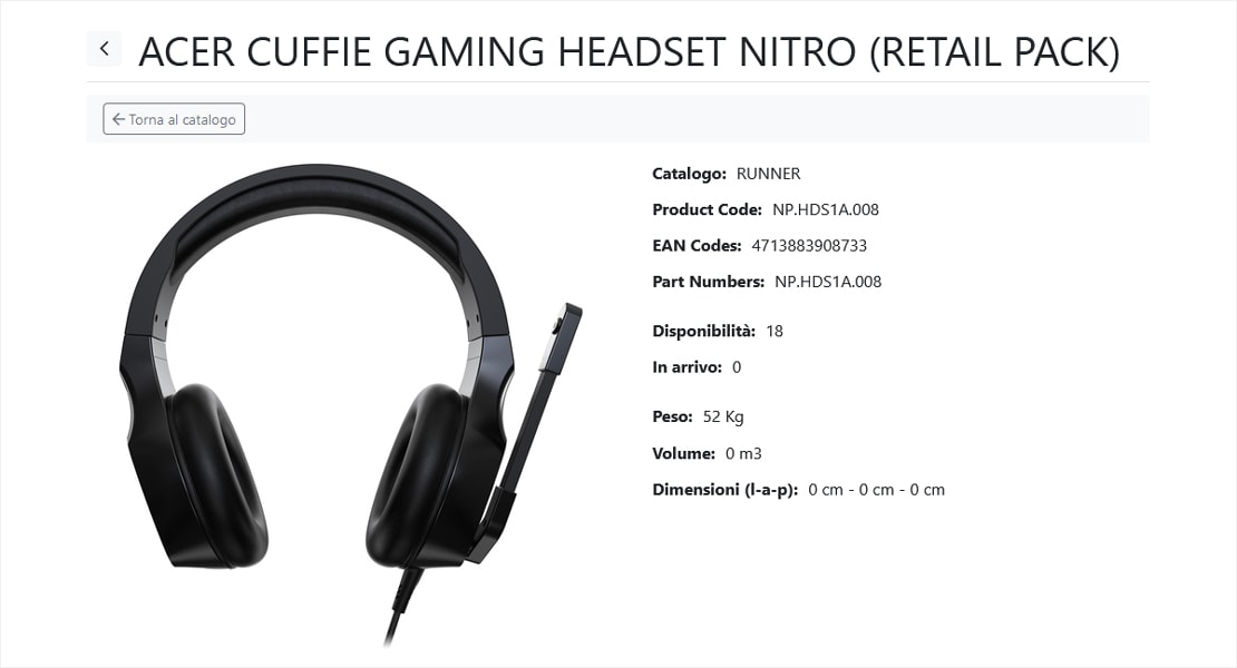 Dettagli prodotto Dettagli prodotto