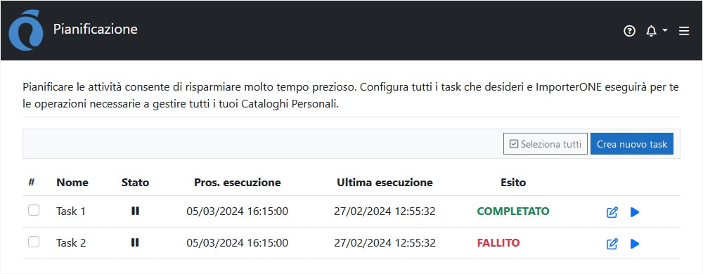 Pianificazione Pianificazione