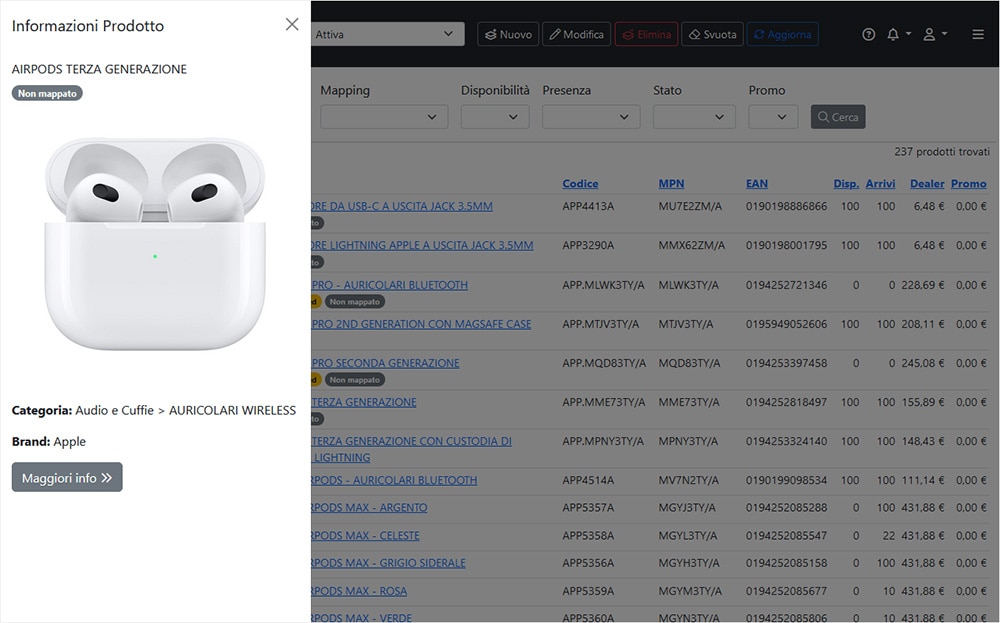 Scheda prodotto Scheda prodotto