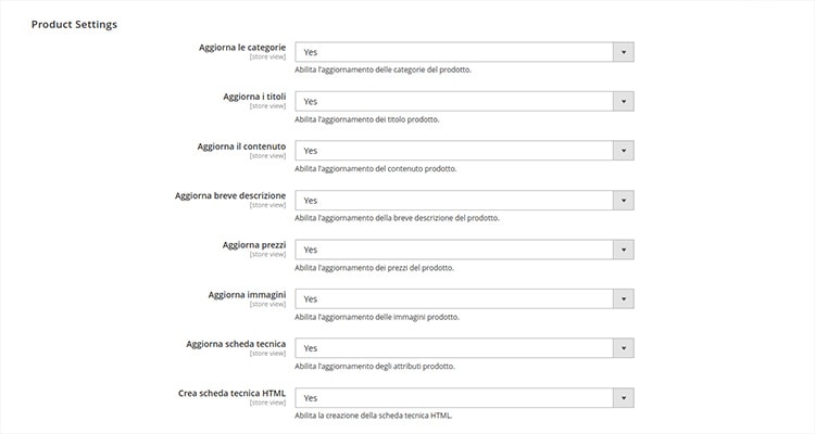 impostare prodotti Magento impostare prodotti Magento