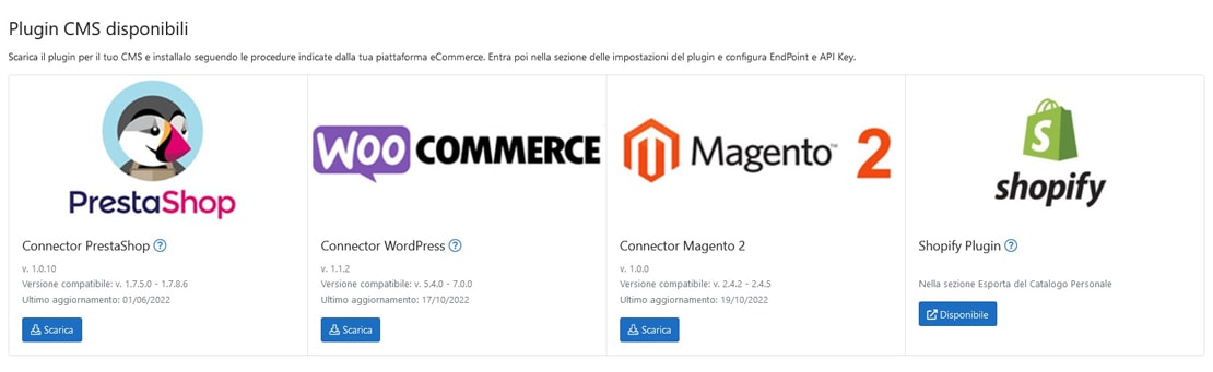 Plugin disponibili Plugin disponibili