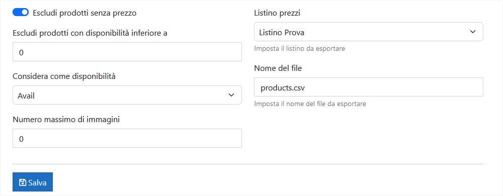 Configurazione plugin Shopify ImporterONE Configurazione Shopify ImporterONE
