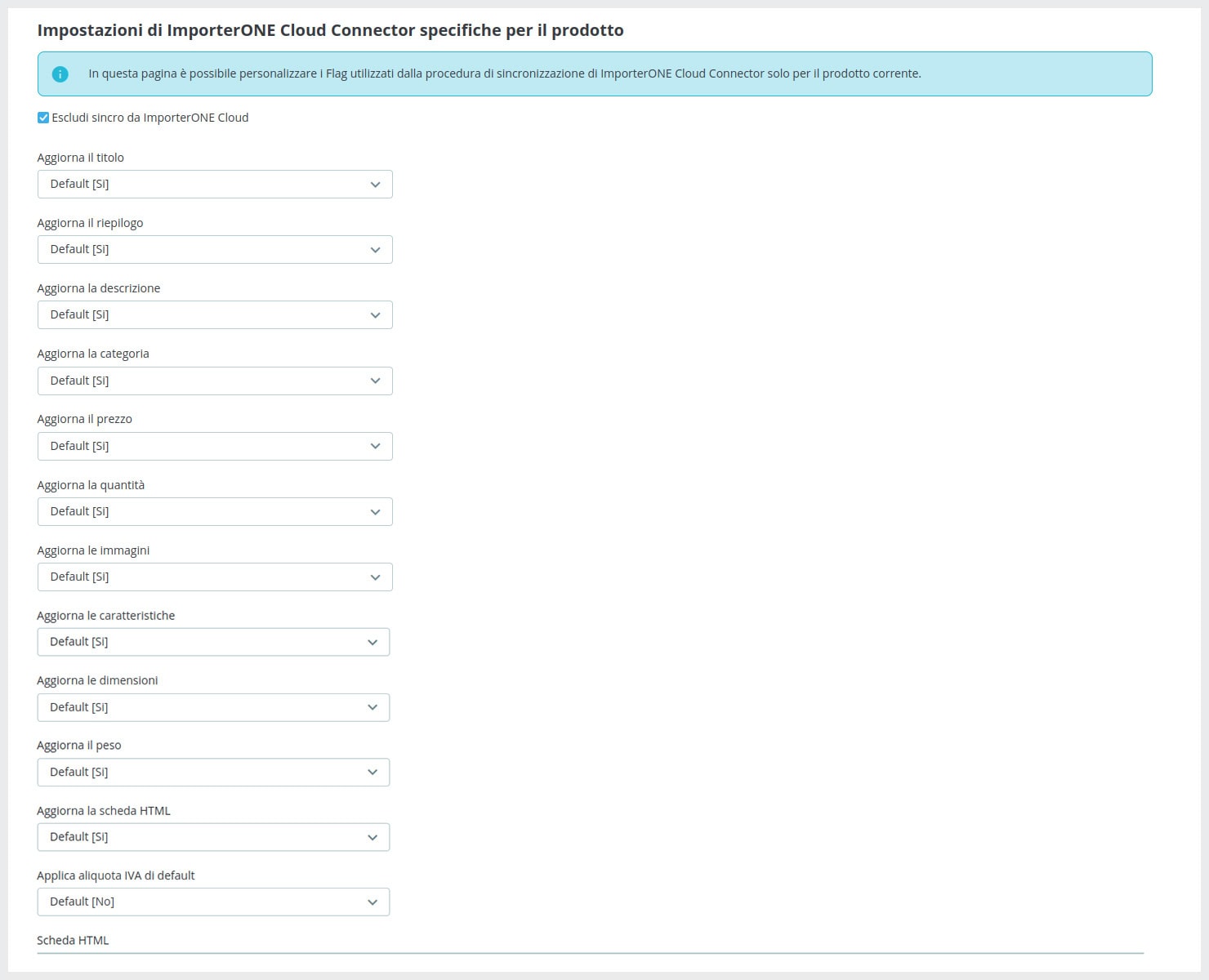 Aggiornare un prodotto Aggiornare un prodotto