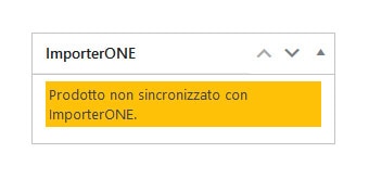 ImporterONE info WooCommerce sincronizzazione ImporterONE info WooCommerce sincronizzazione